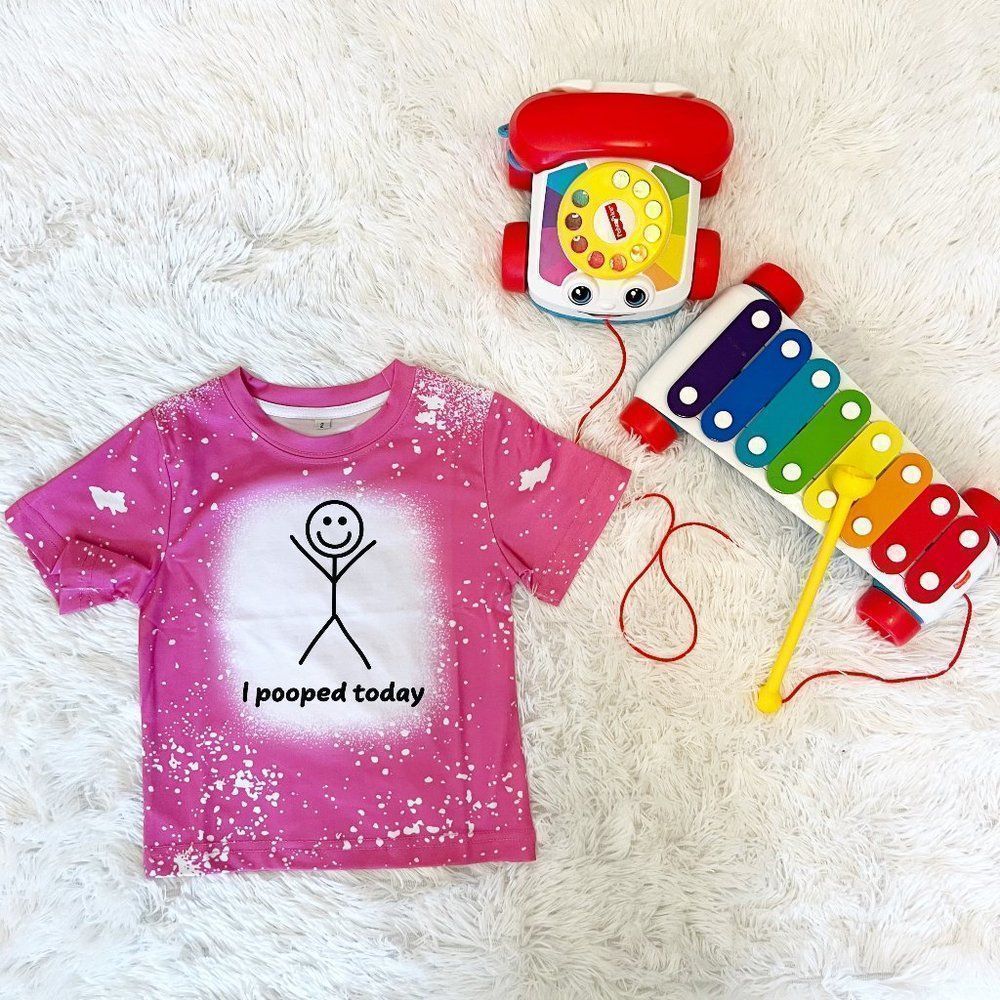 I pooed today Hand Crafted Kids Graphic Tee